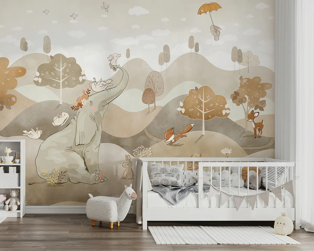 murales de pared Libro de cuentos del bosque u98695