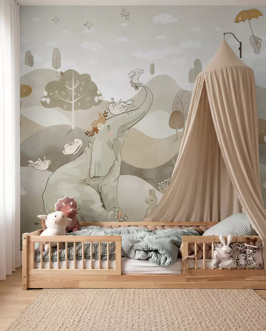 murales de pared Libro de cuentos del bosque u98695