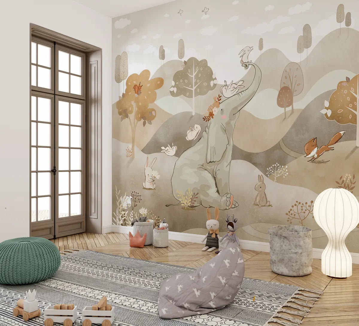 murales de pared Libro de cuentos del bosque u98695