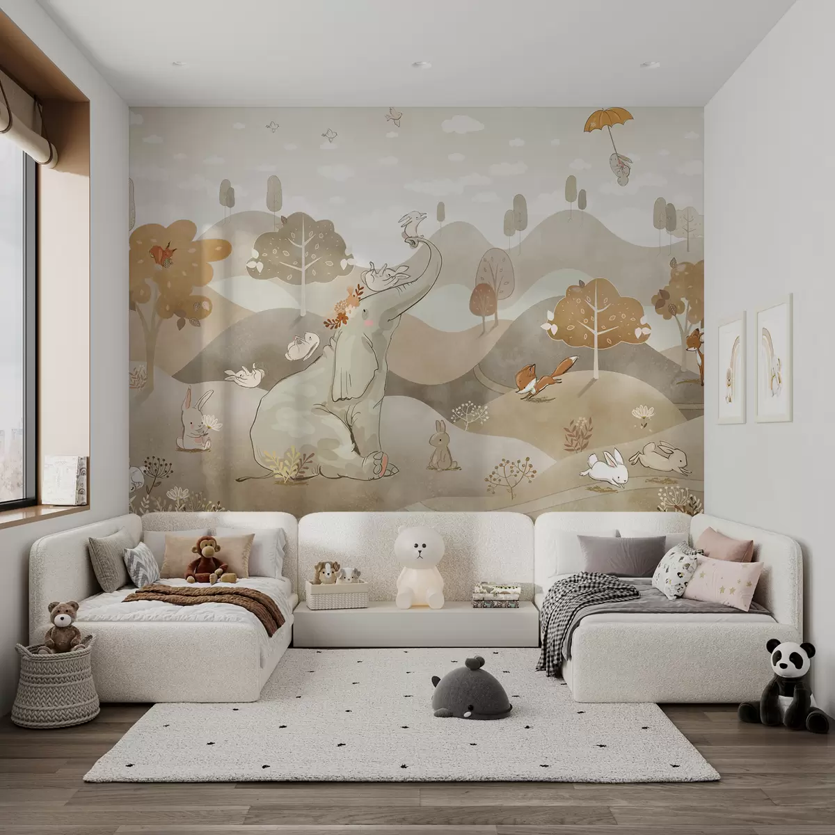 murales de pared Libro de cuentos del bosque u98695