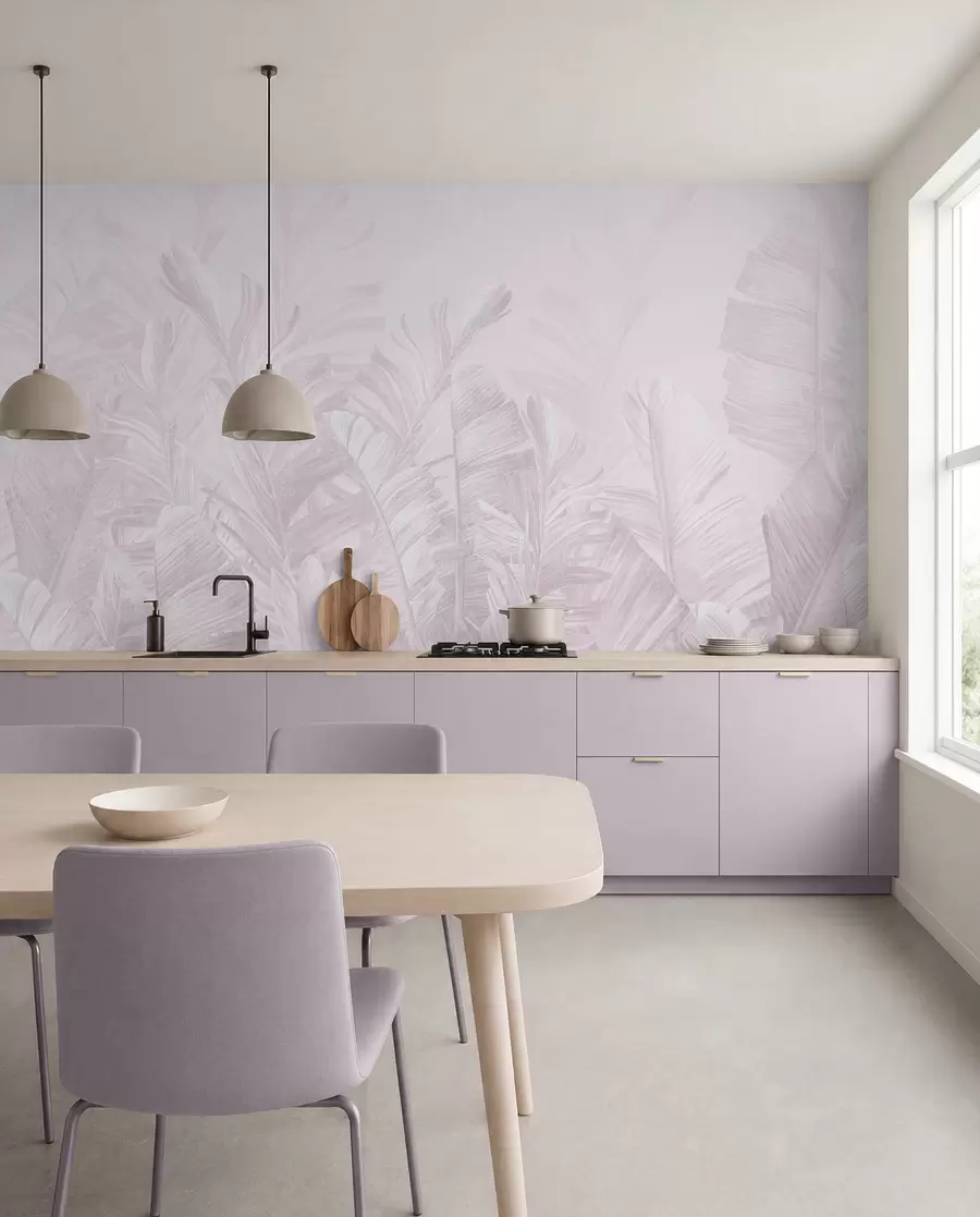 murales de pared Encaje tropical rosa u98951v1