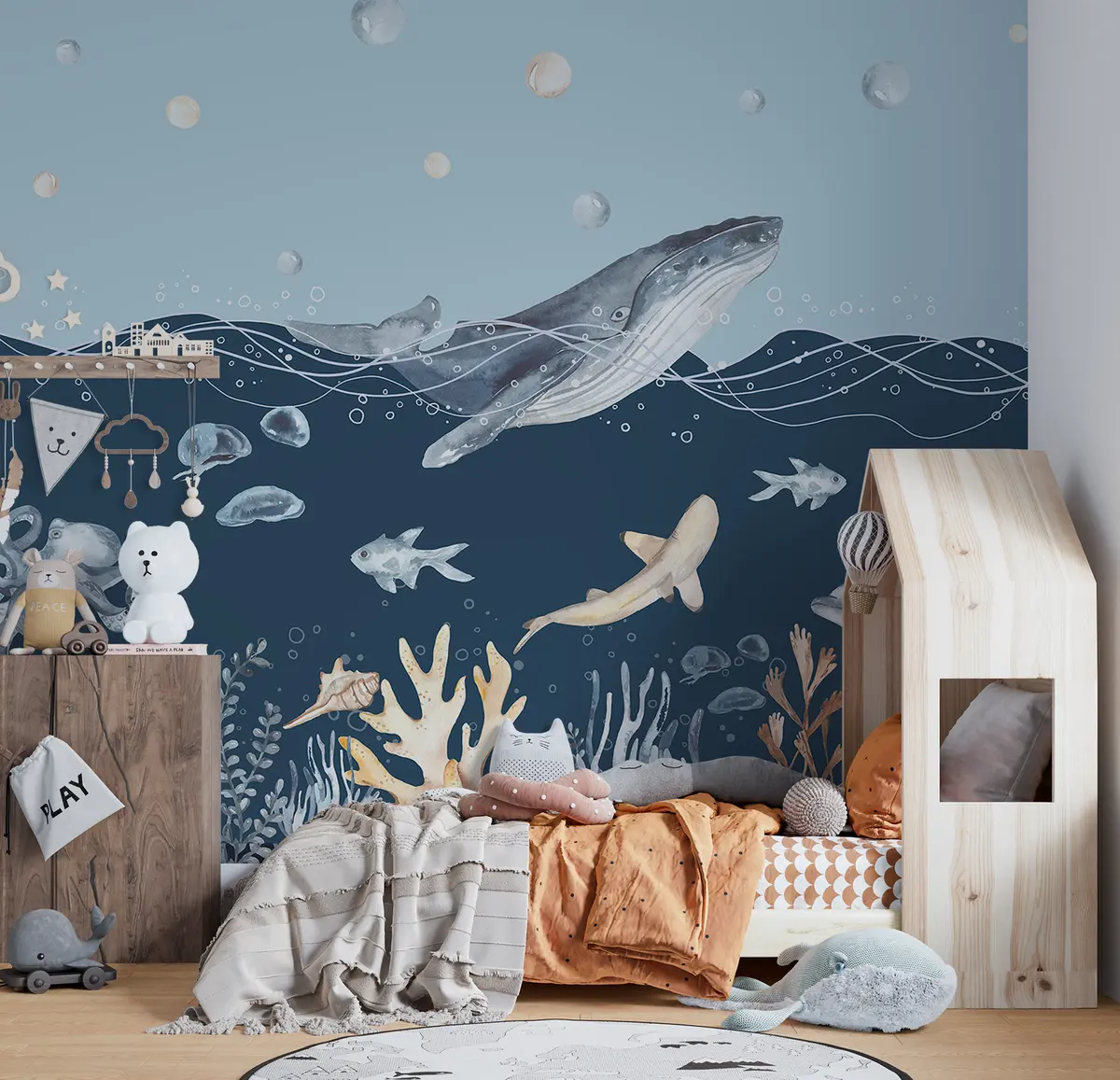 murales de pared Ballena y sueño u98902