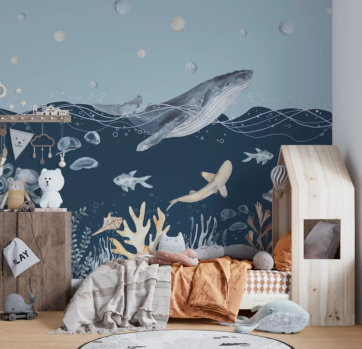 murales de pared Ballena y sueño u98902