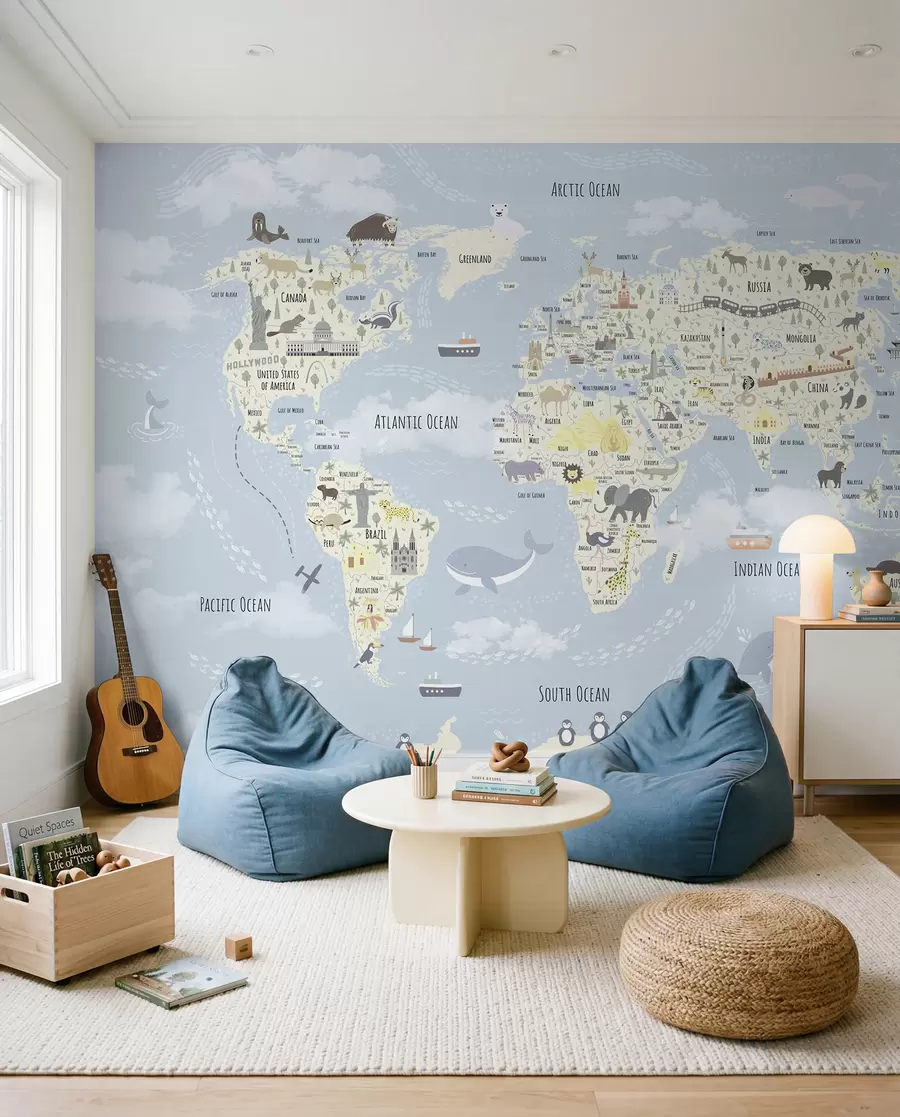 murales de pared Atlas de pequeñas maravillas u96587