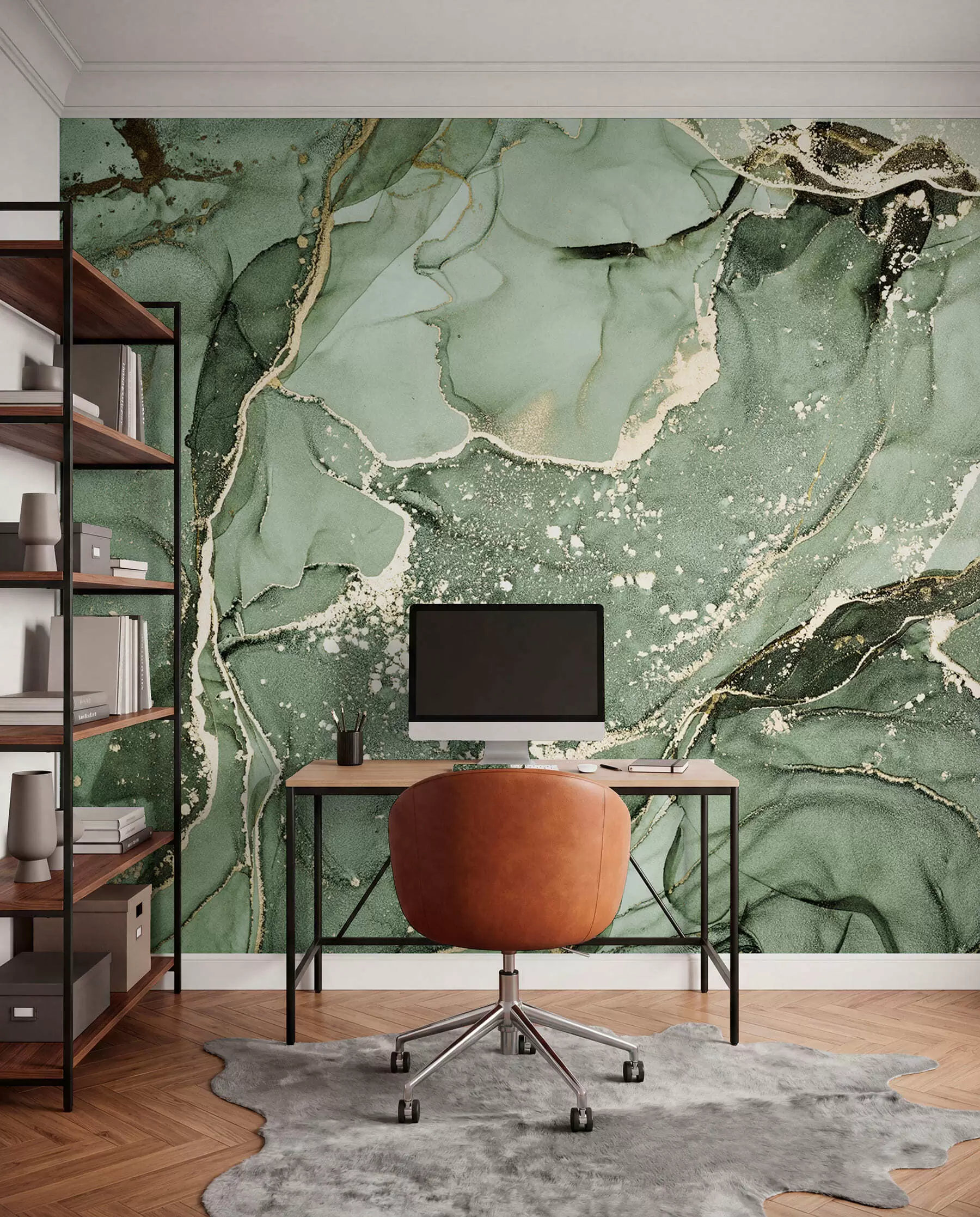 murales de pared Mármol verde u93578v2