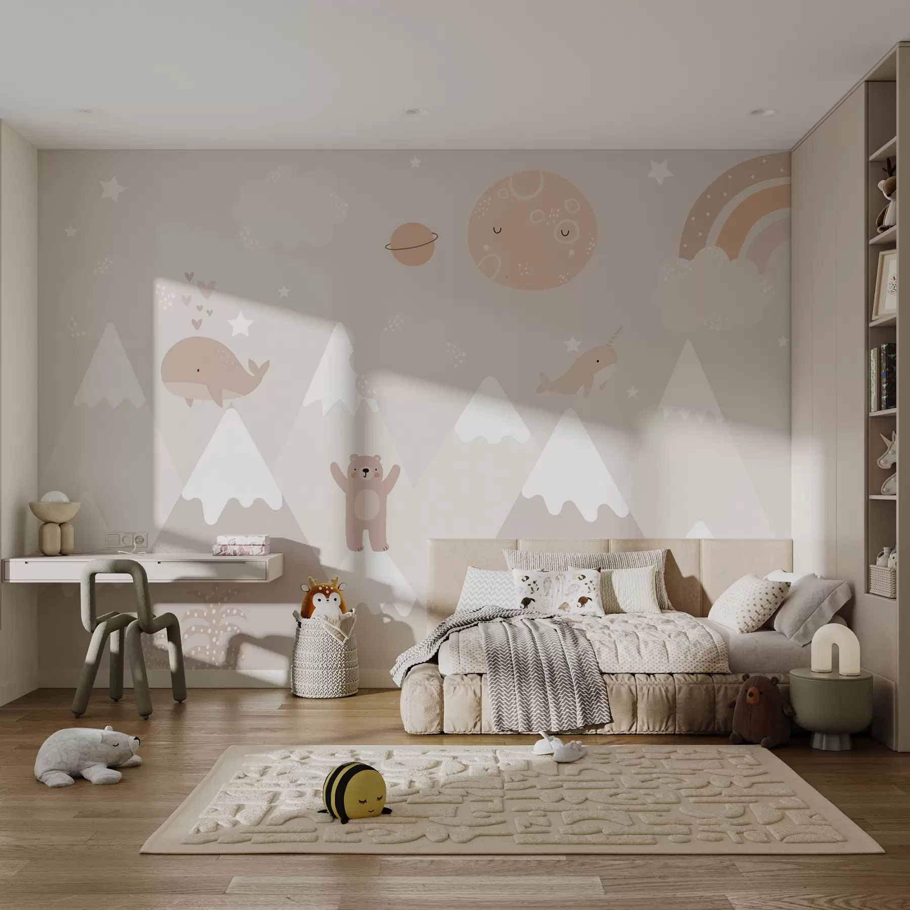 murales de pared Pequeños soñadores de montaña u99206