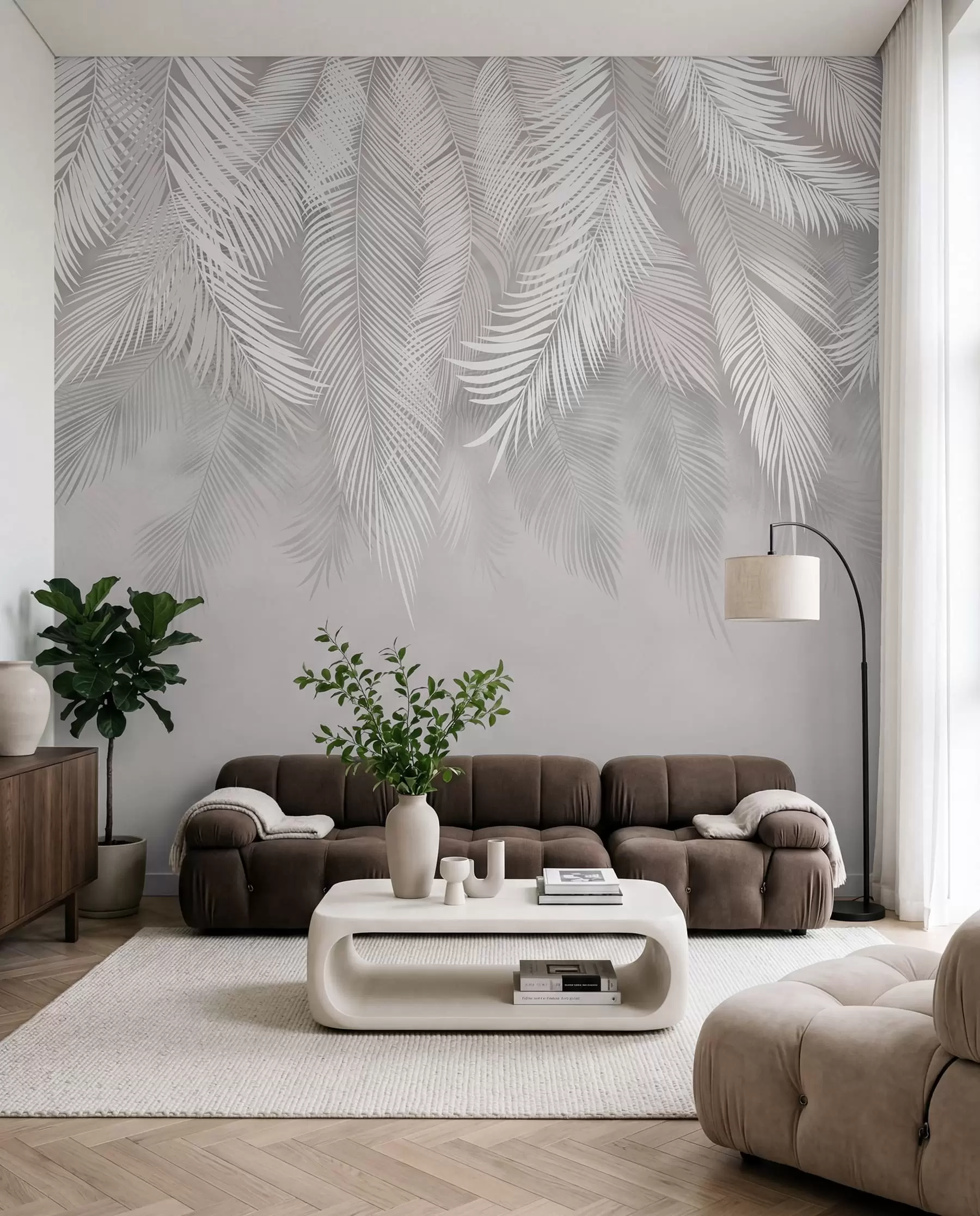 murales de pared Hojas de palmera colgantes u48556d1