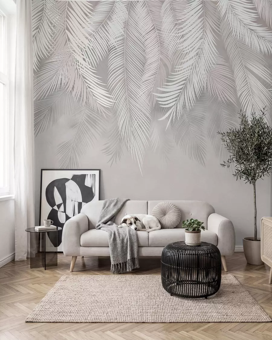 murales de pared Hojas de palmera colgantes u48556d1