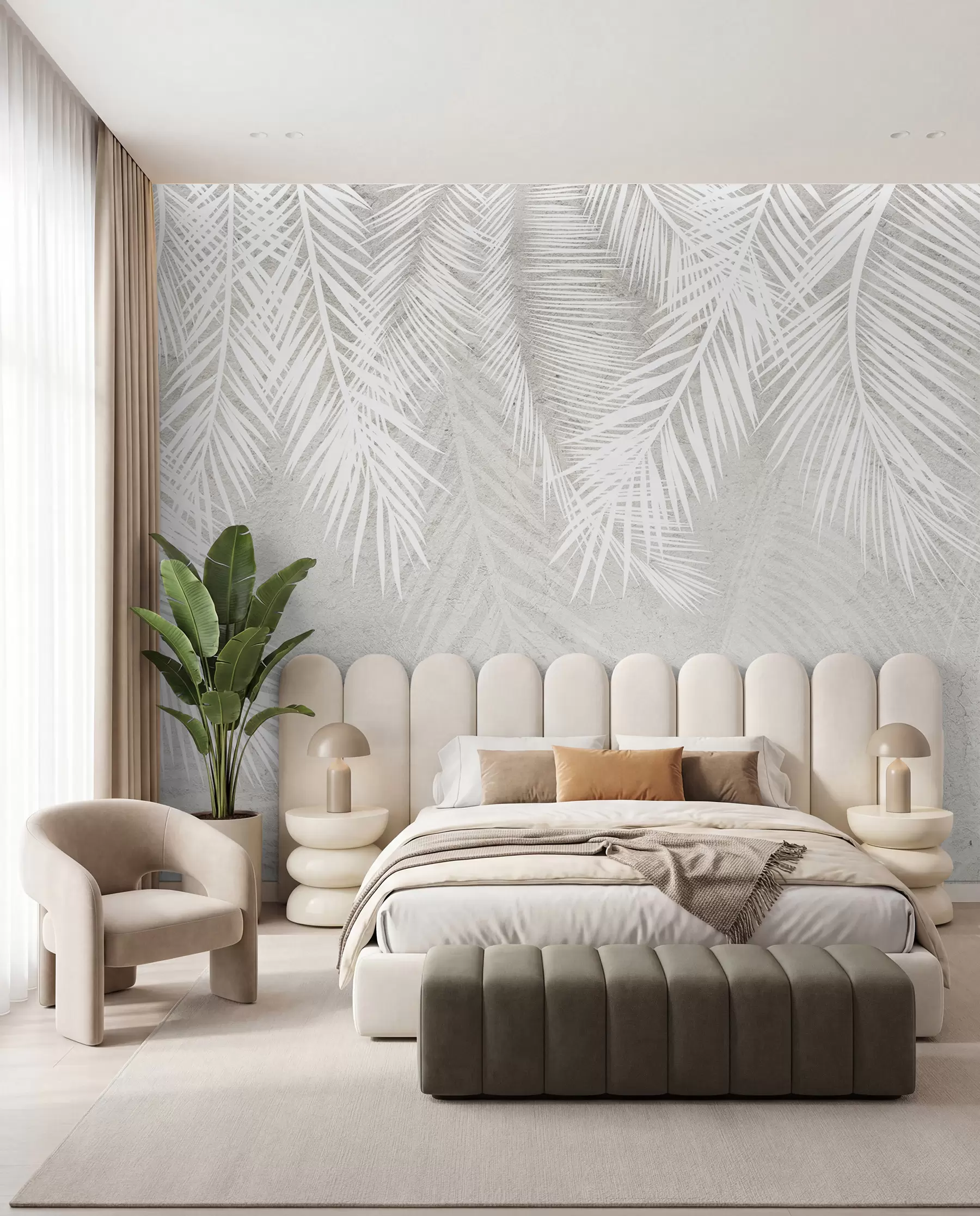 murales de pared Palmas blancas I u94286d1