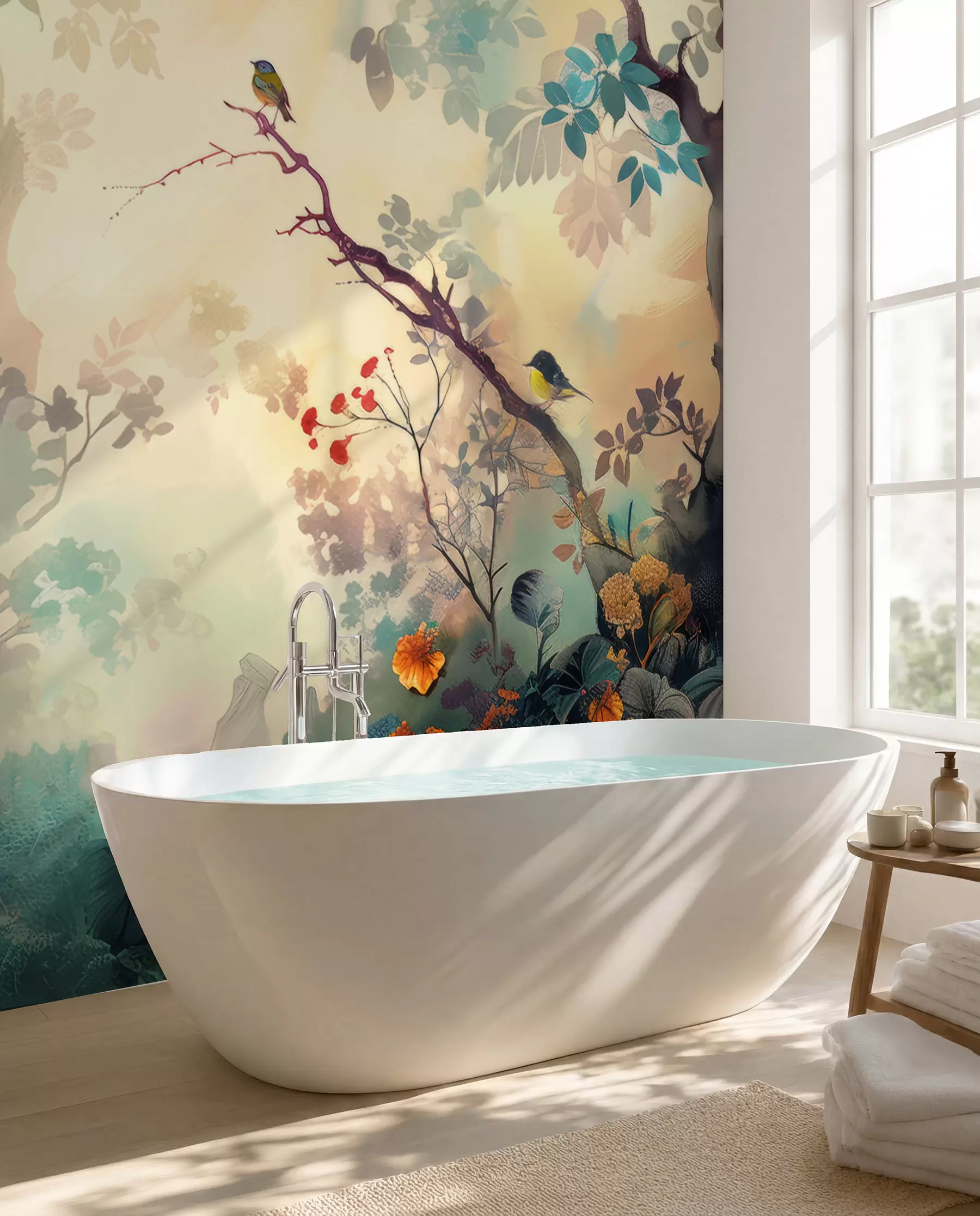 murales de pared Colores del bosque en flor u99610