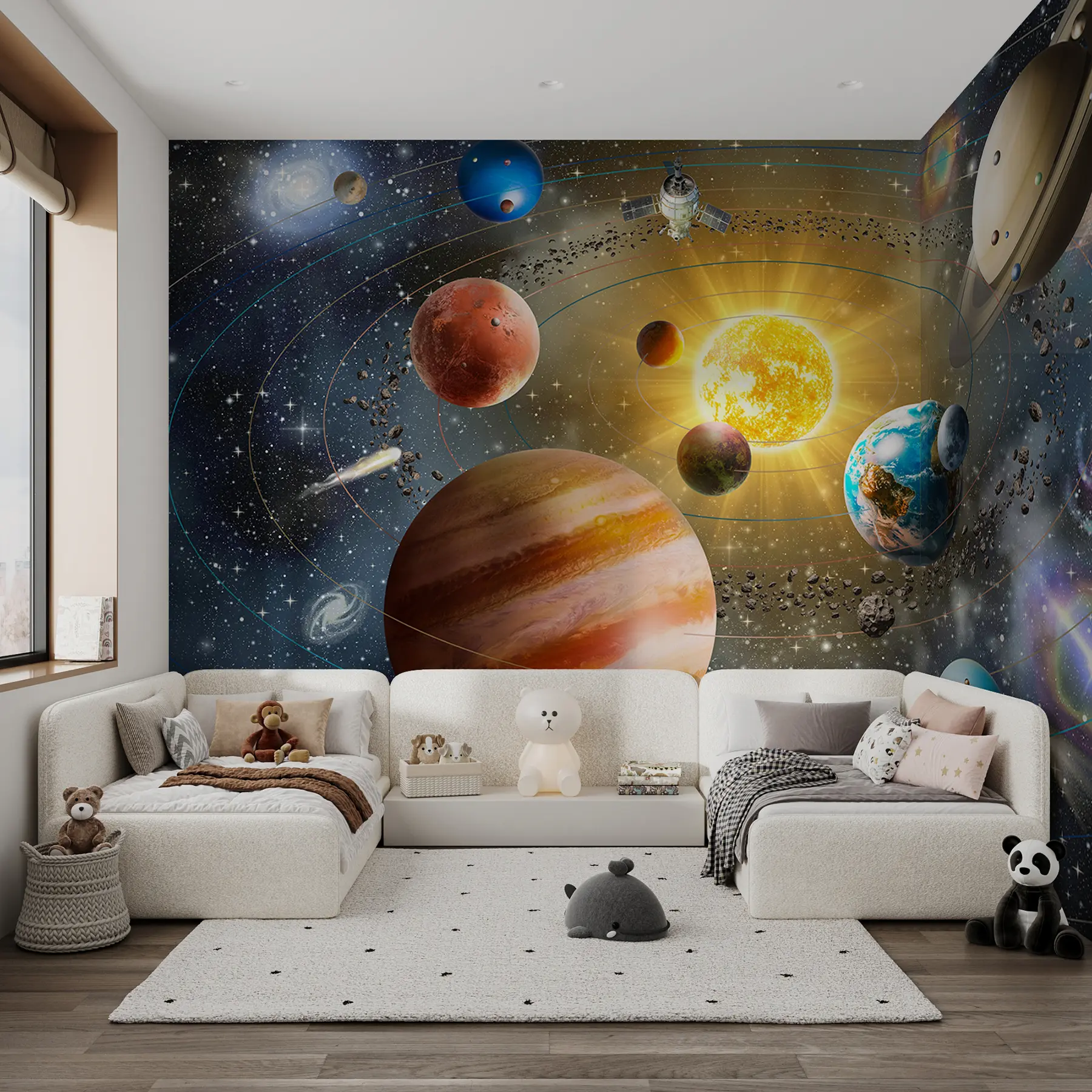 murales de pared Espacio fascinante, sistema solar u97222d2